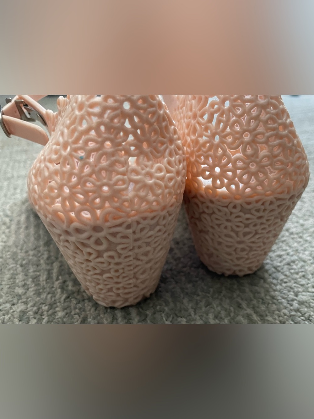 MELISSA + VIVIENNE WESTWOOD Anglomania Women's Blush Pink Wedge Sandals - Picture 10 of 13